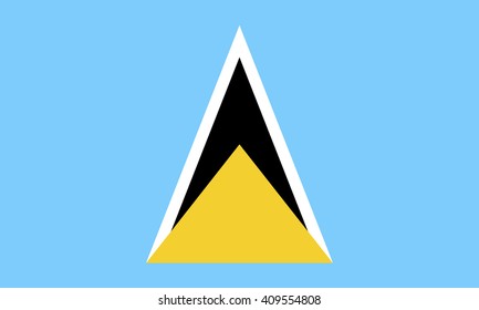 Flag of Saint Lucia vector graphics