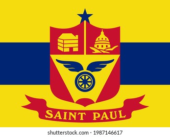 flag of saint paul. proportion 3:4