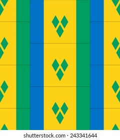 Flag Saint Vincent and the Grenadines texture vector illustration 