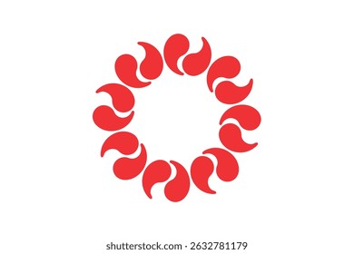 Bandeira de Saitama prefecture, Japan, vetor design