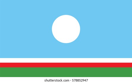 Flag of Sakha Republic 