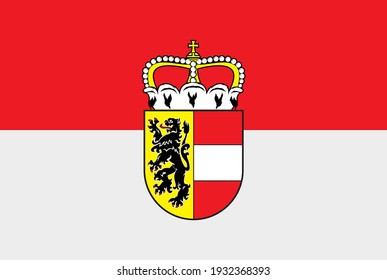 flag of Salzburg Austria vector illustration
