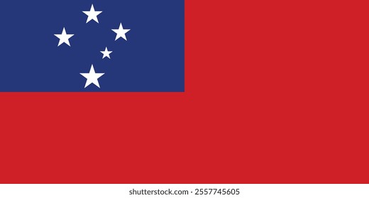 The flag of Samoa was first adopted from 24 February 1949, for UN Trusteeships, and continuously applied for the state's independence on 1 January 1962