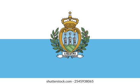 Bandera de San Marino, Formato 16:9, Bandera de San Marino, Imágenes vectoriales