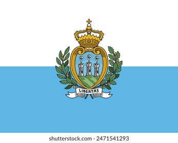 flag of San Marino. page symbol for your web site design San Marino flag logo, app, UI. San Marino flag Vector illustration, EPS10.