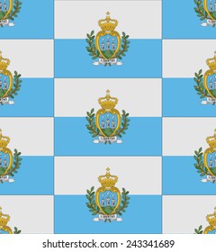 Flag San Marino texture vector illustration 