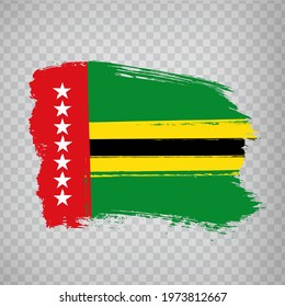 Flag of Santander from brush strokes. Flag Santander Department of Colombia on transparent background for your web site design, app, UI. Colombia. EPS10.