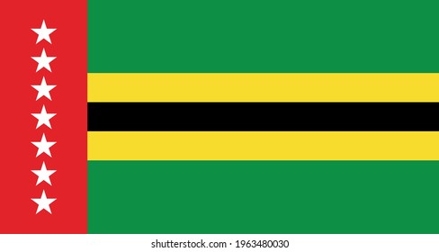 Flag of Santander - Colombia graphic element Illustration template design
