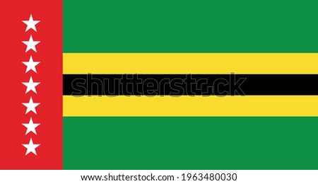 Flag of Santander - Colombia graphic element Illustration template design
