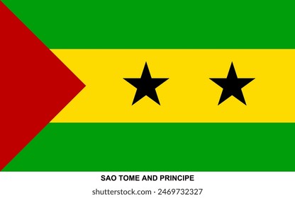 Flag of SAO TOME AND PRINCIPE, SAO TOME AND PRINCIPE national flag