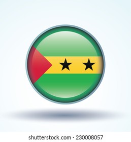 Flag of Sao Tome and Principe, vector illustration