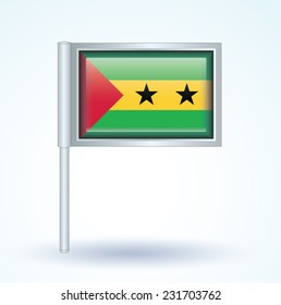 Flag of Sao Tome and Principe, vector illustration
