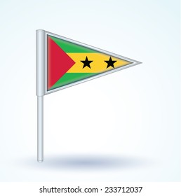 Flag of Sao Tome and Principe, vector illustration