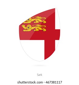 Flag of Sark. Vector Illustration.