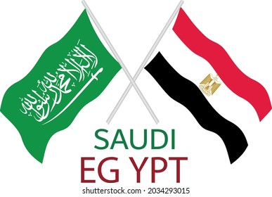 banderas de egipto de arabia saudita