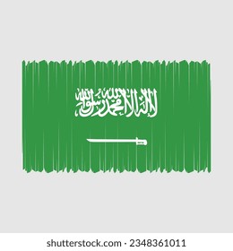 Flag of Saudi Arabia national country symbol vector illustration