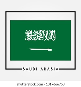 Flag of Saudi Arabia vector illustration
