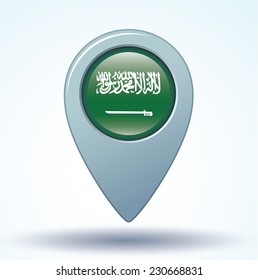 Flag of Saudi Arabia, vector illustration