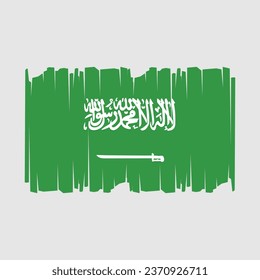 Ilustración vectorial de la bandera de Arabia Saudita