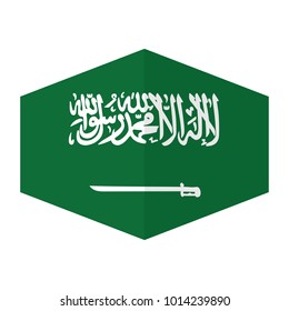 flag of Saudi Arabian,vector illustration of Saudi Arabian flag, official colors and proportion correctly. National Flag of Saudi Arabian, A Flag Illustration within a Sign of the country of Saudi Ara