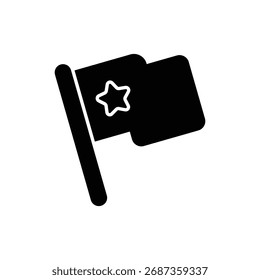Icono de Vector de la bandera (bandera de la escuela)