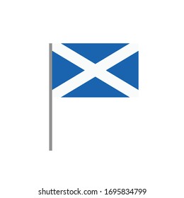 flag of Scotland flat icon, vector illustration