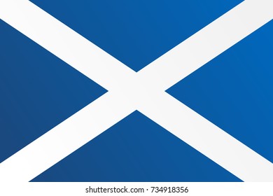 Flag of Scotland with transition color - vector graphic
