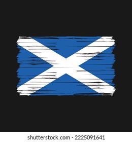 Ilustración vectorial de la bandera de Escocia