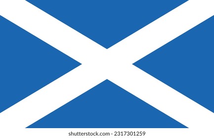 Flag of Scotland - Vector illustration.