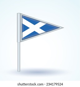 Flag of Scotland, vector illustration