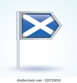 Flag of Scotland, vector illustration
