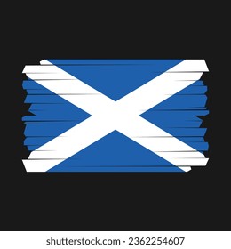 Flag of Scotland Vector Illustration