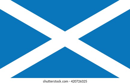 Flag of Scotland. Vector illustration