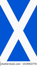 flag of scotland vertical on background