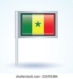 Flag of Senegal, vector illustration