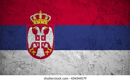 Flag of Serbia.