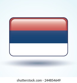 Flag of Serbia, vector illustration