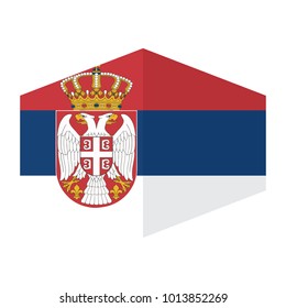 flag of Serbia,vector illustration of Serbia flag, official colors and proportion correctly. National Flag of Serbia, A Flag Illustration within a Sign of the country of Serbia.