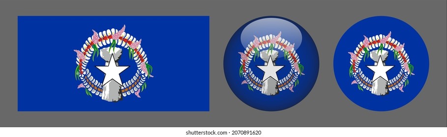 flag set collection, button rounded, flat rounded.