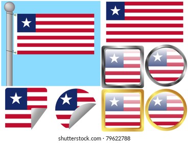 Flag Set Liberia