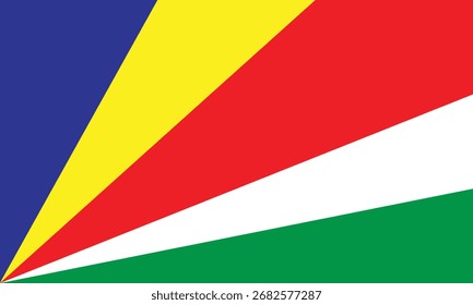Flagge der Seychellen Printable EPS