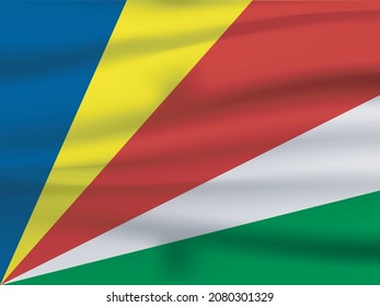 Flag of Seychelles vector illustration