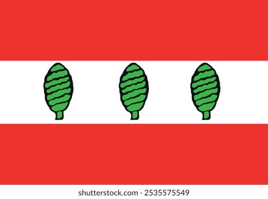 Bandera del distrito de Shtum.