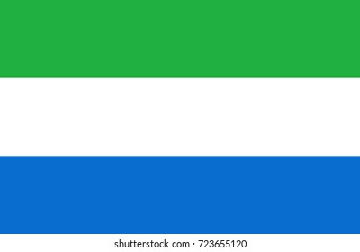 The flag of Sierra Leone