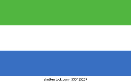 Flag of Sierra Leone illustration