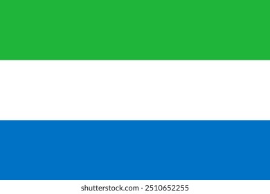 Bandeira da Serra Leoa, Bandeira Nacional