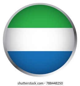 Flag of Sierra Leone (Round icon)