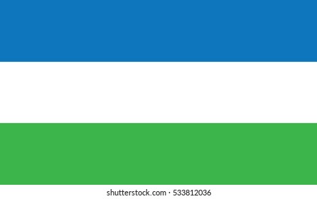 flag of sierra leone vector icon illustration eps10