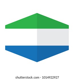 flag of Sierra Leone,vector illustration of Sierra Leone flag, official colors and proportion correctly. National Flag of Sierra Leone, A Flag Illustration within a Sign of the country of Sierra Leone