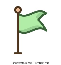 flag sign goal 